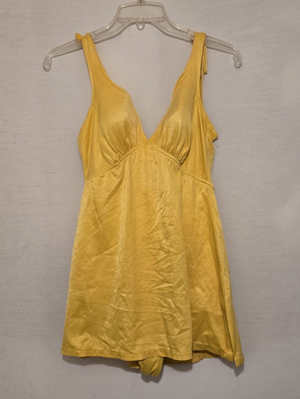 Vintage 1960s Sears Yellow Swim Siut Size Med